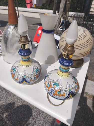 Coppia lampade deruta - coppia, in
