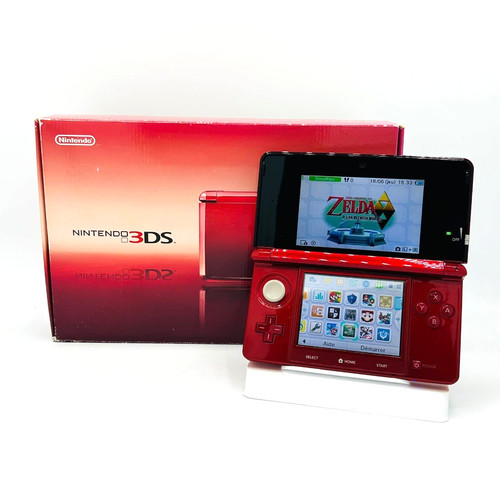 Console nintendo 3ds flare red - 3ds,