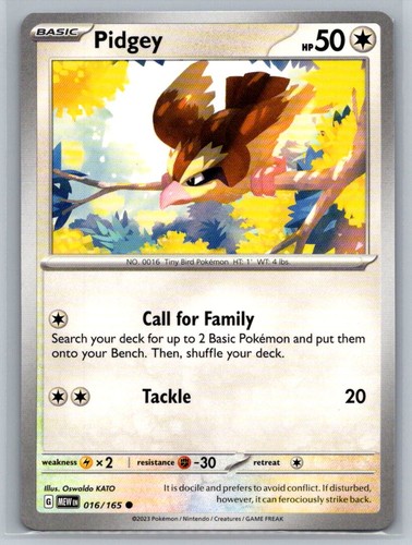 Pidgey 016 165 - #016/165, scarlatto