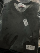 Supreme X Stone Island S/S Maglietta Top Nera Piccola ✅ Autentica ✅📦🎁 RARA ❤️