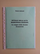 RITUALE DELLA ALTA MASSONERIA EGIZIANA