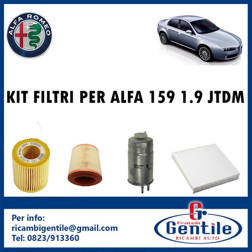 Kit filtri tagliando alfa - 4,