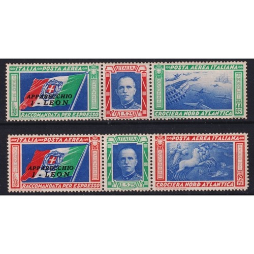 Regno italia 1933 trittici - d'italia,