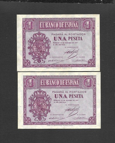 Pareja pares peseta 1937 - ,