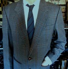 blazer uomo vintage tweed pied-de-poule made in England stile gentleman taglia M