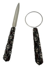Set scrivania vintage strass -