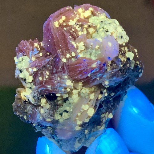 43g cerussite naturale barite - cerussite, naturale+barite
