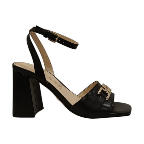 Guess sandalo nero pelle - guess,