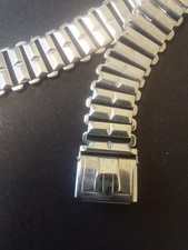 CINTURINO OROLOGIO ZRC STILE BONKLIP 16MM MILITARE CROMO BAMBÙ -1940s 