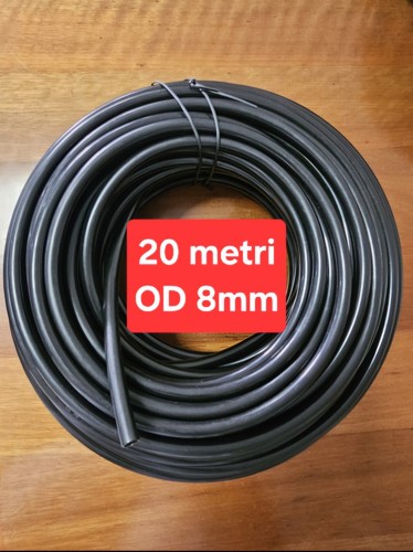 Metri tubo 8mm nero - metri, pe