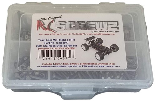 Rcscrewz losi mini 8ight rtr - mini, 8ight-t