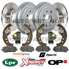 KIT FRENI GANASCE CILINDRETTI TAMBURI + DISCHI PASTIGLIE PER FIAT PANDA 141 4x4