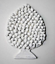 PIGNA DA APPENDERE 24X18X3 CM - CERAMICA SICILIANA MODELLATA E DIPINTA A MANO