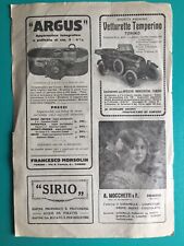 Pubblicità Italiana - Magazine ADV: ARGUS TEMPERINO ISOLABELLA PIO PION Etc