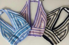 top in uncinetto donna in vari colori 