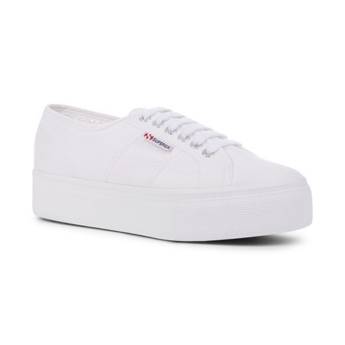 Superga bianca con zeppa