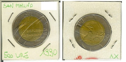 San marino 500 lire - san, marino: