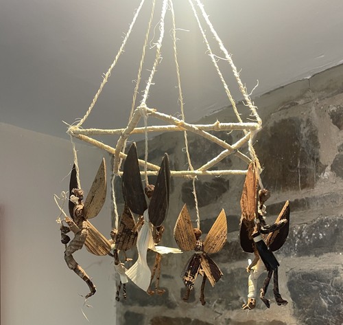 Hand made african star mobile - made,