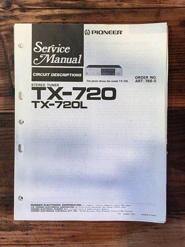 Pioneer 720 720l - pioneer, tx-720