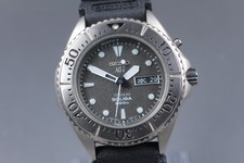 Orologio Uomo Nuovo Batt [Quasi Come Nuovo] SEIKO KINETIC TITANIUM SCUBA 5M43-0B70 Quadrante Grigio