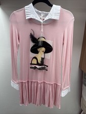 Abito rosa plissettato Miss