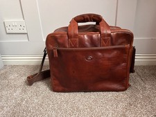 THE BRIDGE TAN LEATHER HOLDALL SMALL - BORSA DA LAVORO - TAGLIO BORSA DA TRASPORTO (molto rara)