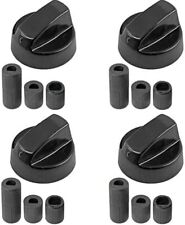 4 Manopole Universali per Cucina a Gas Nera misure 6-7-8 mm, Kit da 4 Pezzi