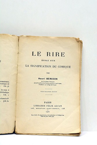 Livre ancien bergson - ancien, le
