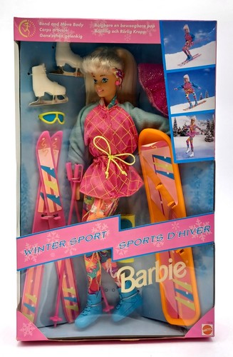 Barbie bambola sci sport