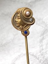Antica spilla dama Art Nouveau