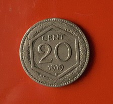 20 CENTESIMI 1919 ERRORE -