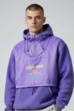 Rifle felpa in pile viola con