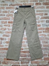 Pantaloni Jeans Cargo verde