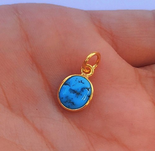 Ciondolo oro turchese blu - turchese,