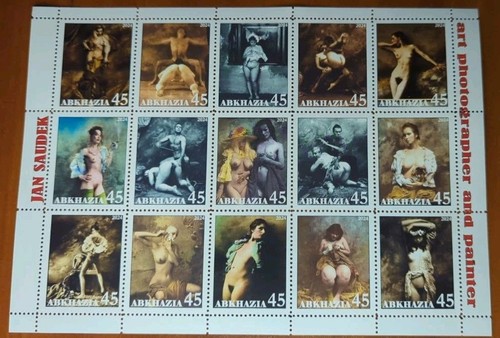 Foglio francobollo jan saudek - francobollo,