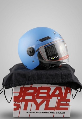Casco kioto blu matt - matt, xl