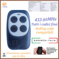 Radiocomando telecomando per cancello universale FADINI Jubi 433 92 MHz 4 tasti