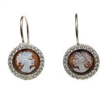 Orecchini Cammeo monachella