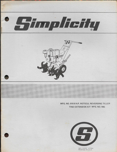 Simplicity roticul motozappa - simplicity,