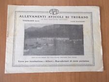 brochure ALLEVAMENTI AVICOLI di TROBASO (Intra - Lago Maggiore) anni '20/30