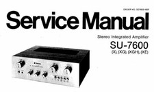 TECHNICS SU-7600 Service