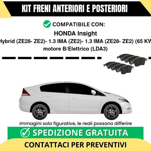 Pastiglie freno ant post - pastiglie, +