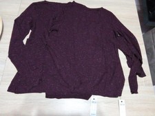 Maglie donna bordeaux lamè