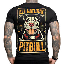 Stuff-Box Maglia Uomo Girocollo Manica Corta Pitbull 2.0 Nero 1066 - Nuova