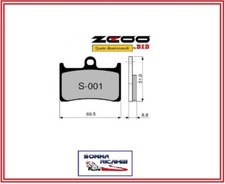 45S00100 PASTIGLIE FRENO ZCOO