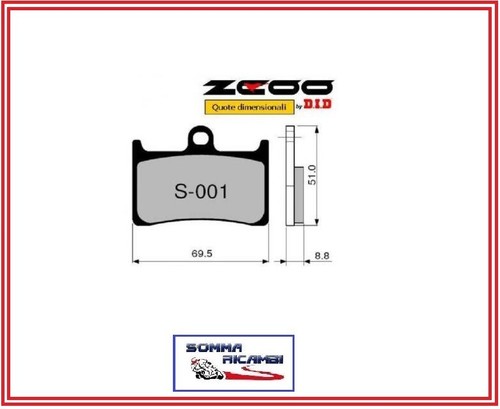 45s00100 pastiglie freno - freno, zcoo