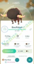 Pokémon Go✨NUOVO Bouffalant Lucido ✨ P T C 80k Polvere✨