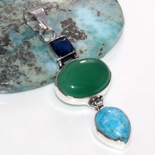 Ciondolo lungo argento 925 - argento,