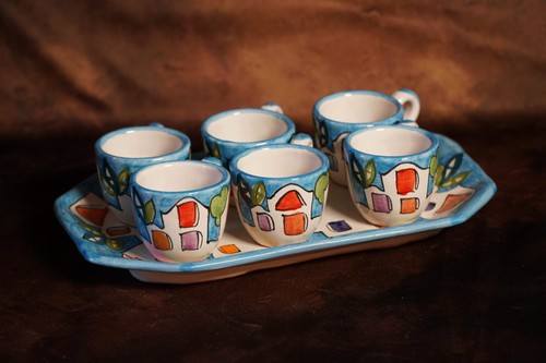 Set caffè decoro - caffè, "casette"