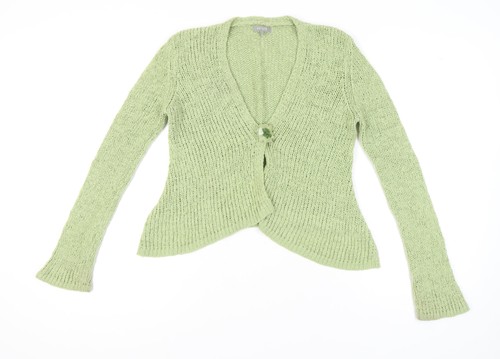 Cardigan donna lana verde